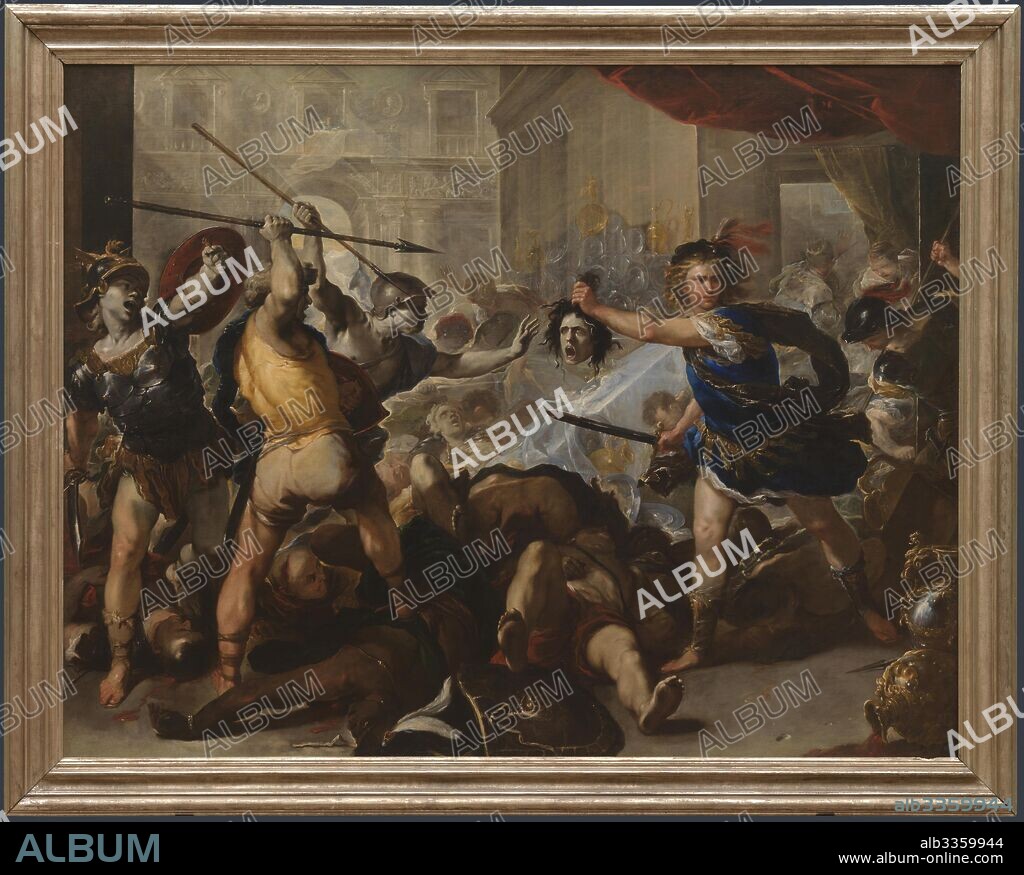 LUCA GIORDANO. Perseus turning Phineas and his Followers to Stone.