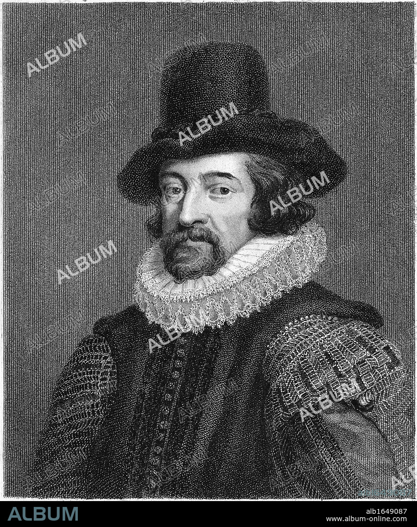 Francis Bacon (1561-1626) Viscount S Albans. English philosopher, scientist and statesman. Lord Chancellor 1618: believed science should be based on observation and experiment rather than Aristotelian deductive logic. Engraving.