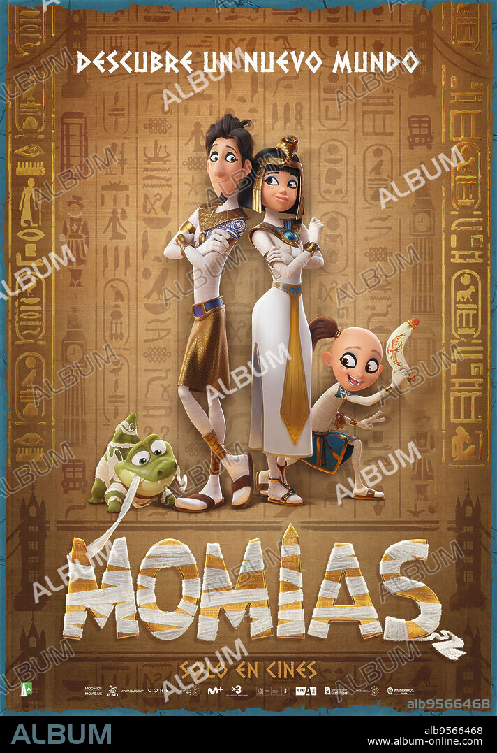 Poster of MUMMIES, 2023 (MOMIAS), directed by JUAN JESUS GARCIA GALOCHA. Copyright Atresmedia Cine / Warner Bros. España.