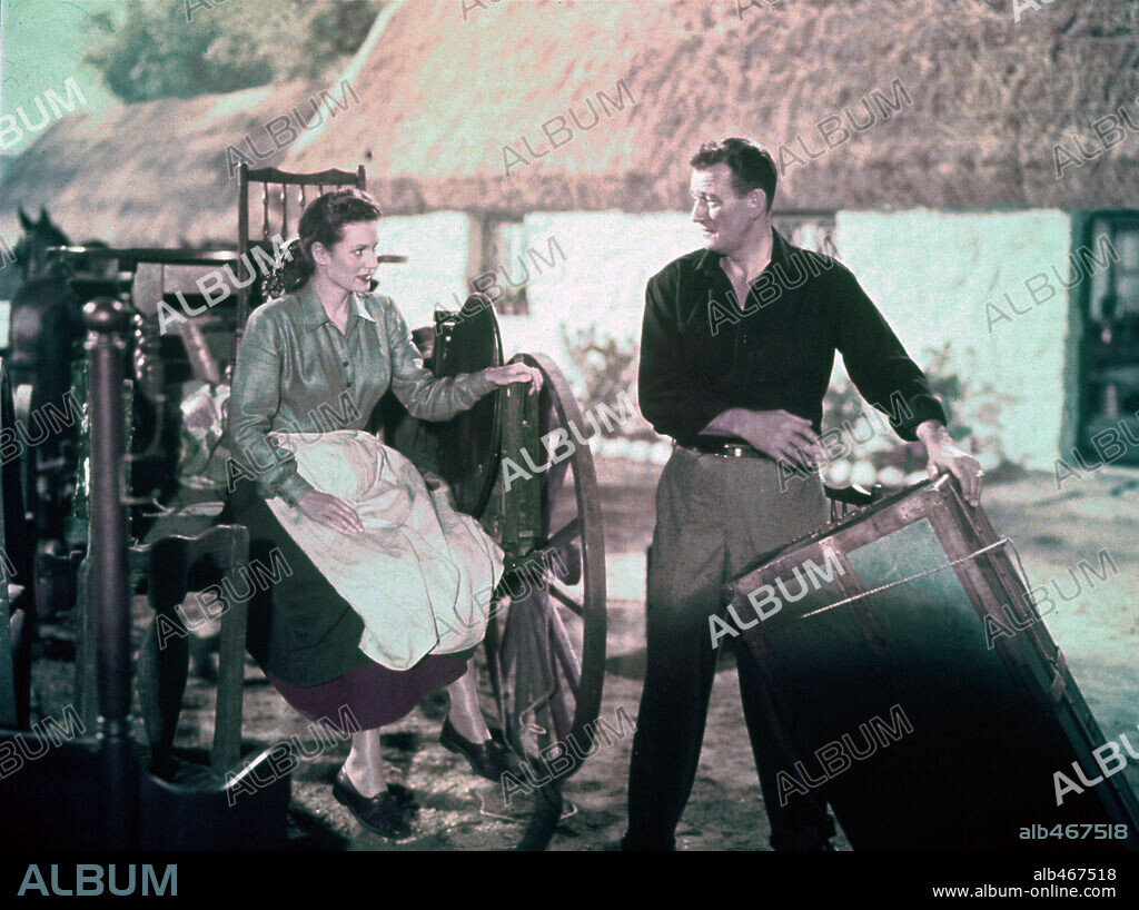 JOHN WAYNE y MAUREEN O'HARA en EL HOMBRE TRANQUILO, 1952 (THE QUIET MAN), dirigida por JOHN FORD. Copyright REPUBLIC PICTURES.