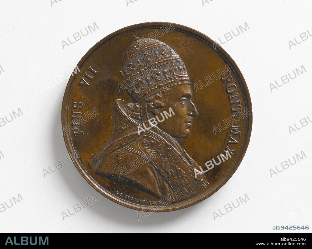 Foundation of the seminary of Saint-Sulpice, November 21, 1820, Droz, Jean-Pierre, Array, Numismatics, Medal.