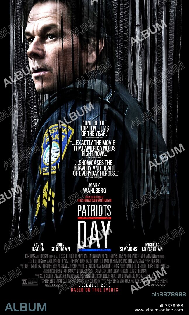 Poster de DIA DE PATRIOTAS, 2016 (PATRIOTS DAY), dirigida por PETER BERG. Copyright CBS FILMS/CLOSEST TO THE HOLE PRODUCTIONS.