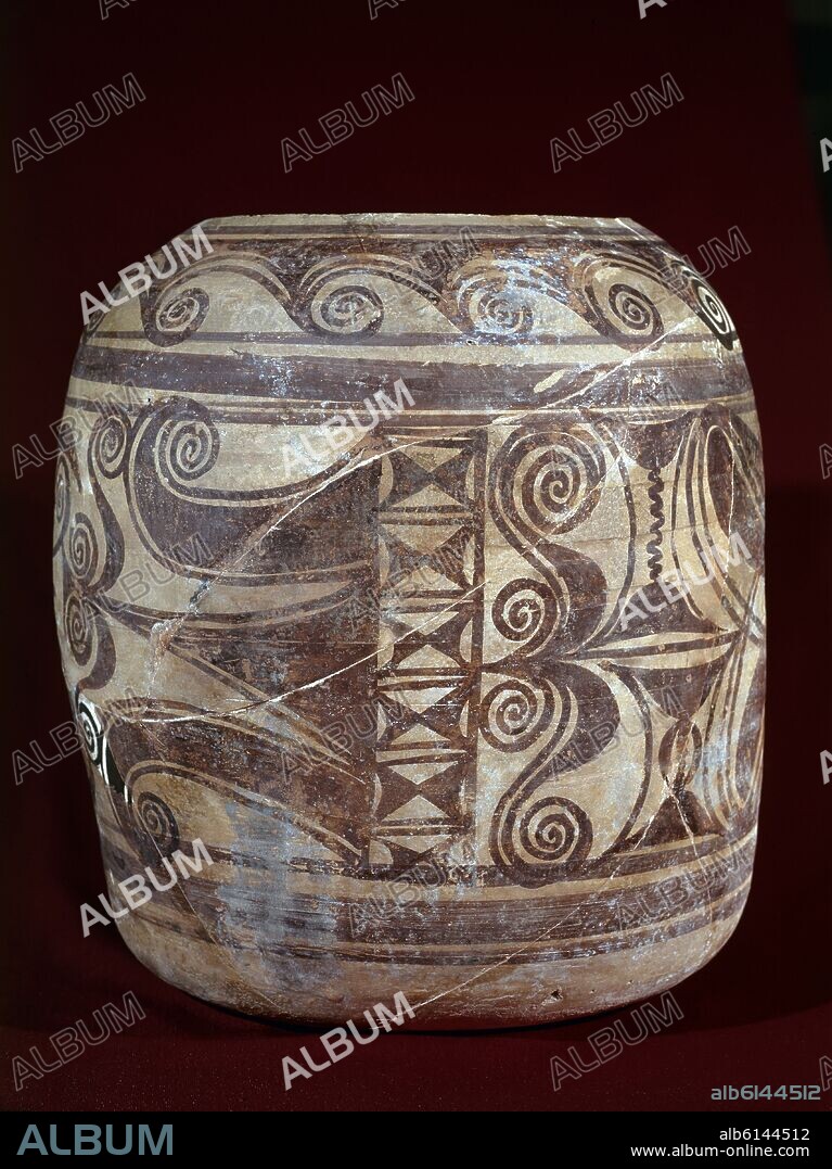 VASO DE CERAMICA DE AZAILA-EDAD DE HIERRO.