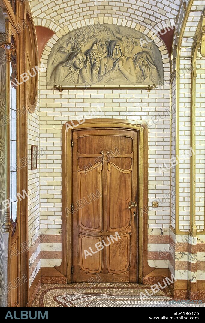Maison-Atelier Horta (Horta Museum), 23-25 Rue Americaine, Brussels, Belgium, c2014-2017. Designed by Victor Horta in 1898-1901.