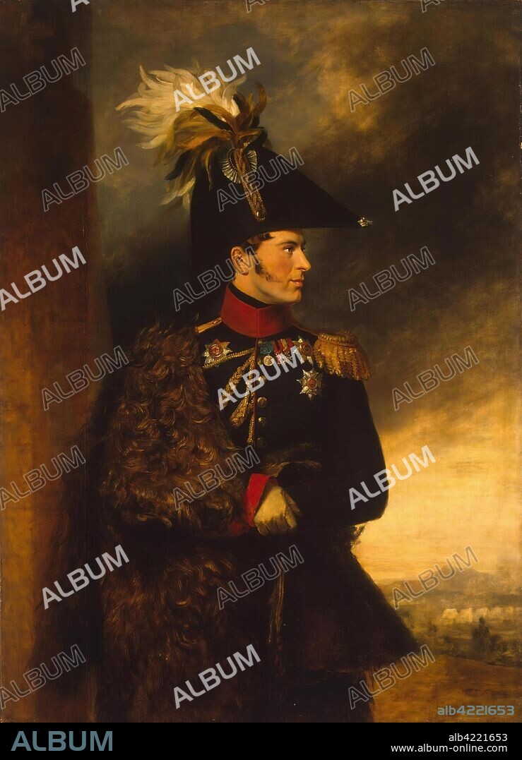 GEORGE DAWE. 'Portrait of Alexander S. Menshikov (1787-1869)'. Circa 1825. Dimensions: 167x120,5 cm.