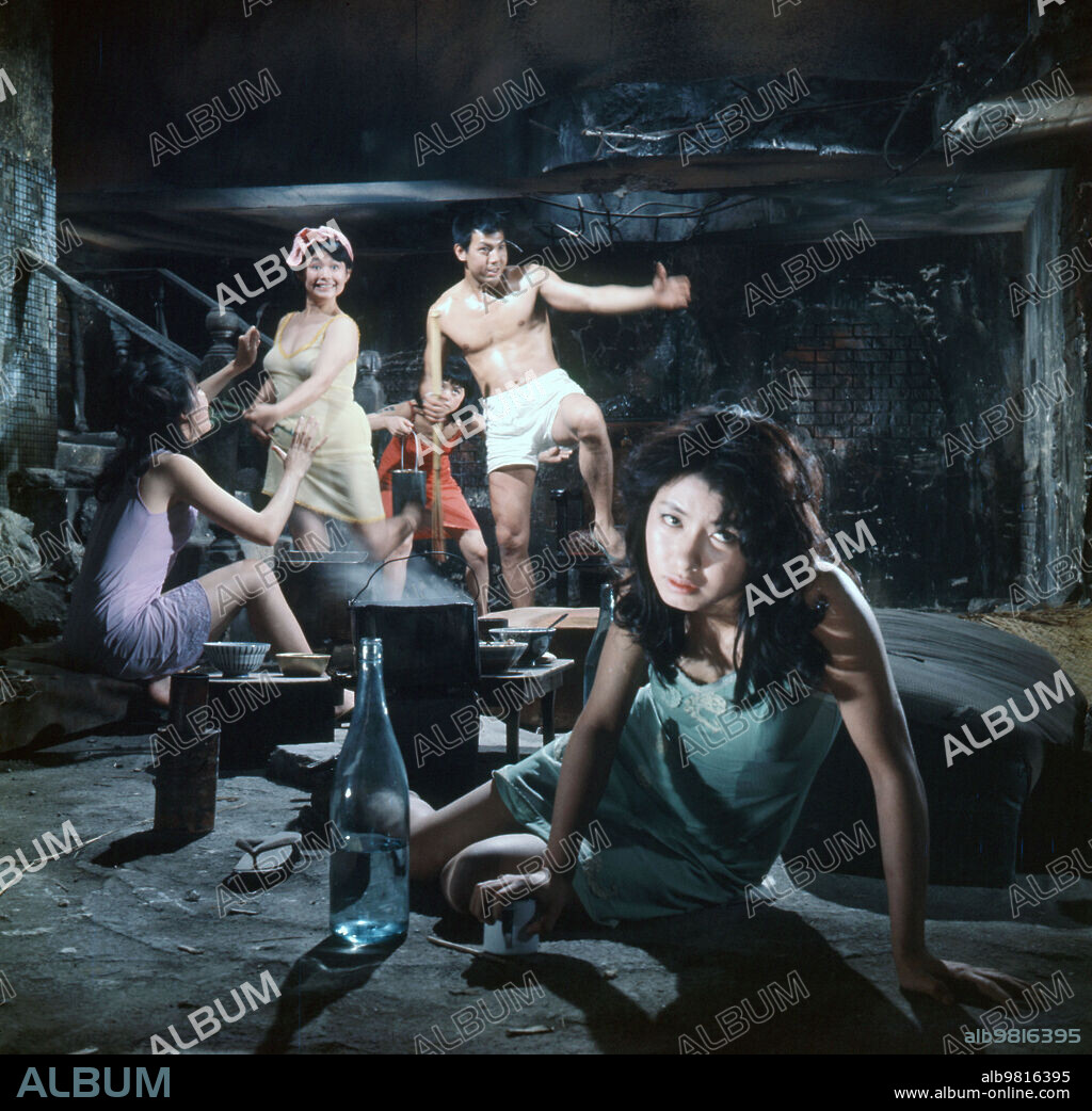 JO SHISHIDO, KAYO MATSUO, SATOKO KASAI, TOMIKO ISHII and YUMIKO NOGAWA in GATE OF FLESH, 1964 (NIKUTAI NO MON). Copyright NIKKATSU CORPORATION.