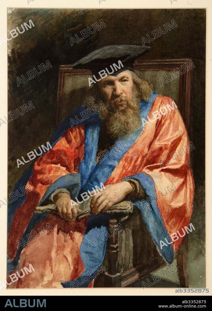 NIKOLAI ALEXANDROVICH YAROSHENKO. Portrait of Dmitri Mendeleev in the dress of the University of Edinburgh.