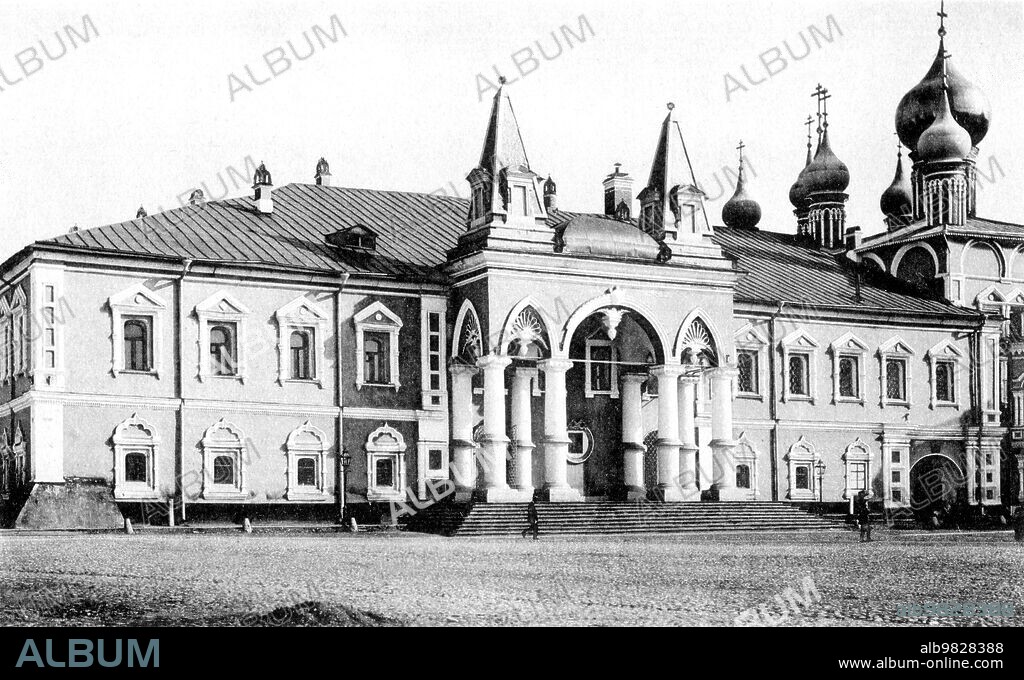 Chudov Monastery in Moscow, Russia ca. before 1915.