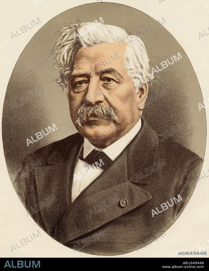 Ferdinand-Marie De Lesseps, Vicomte 1805-1894. French diplomat famous for building the Suez Canal.From a photograph by Monsieur Nadar.