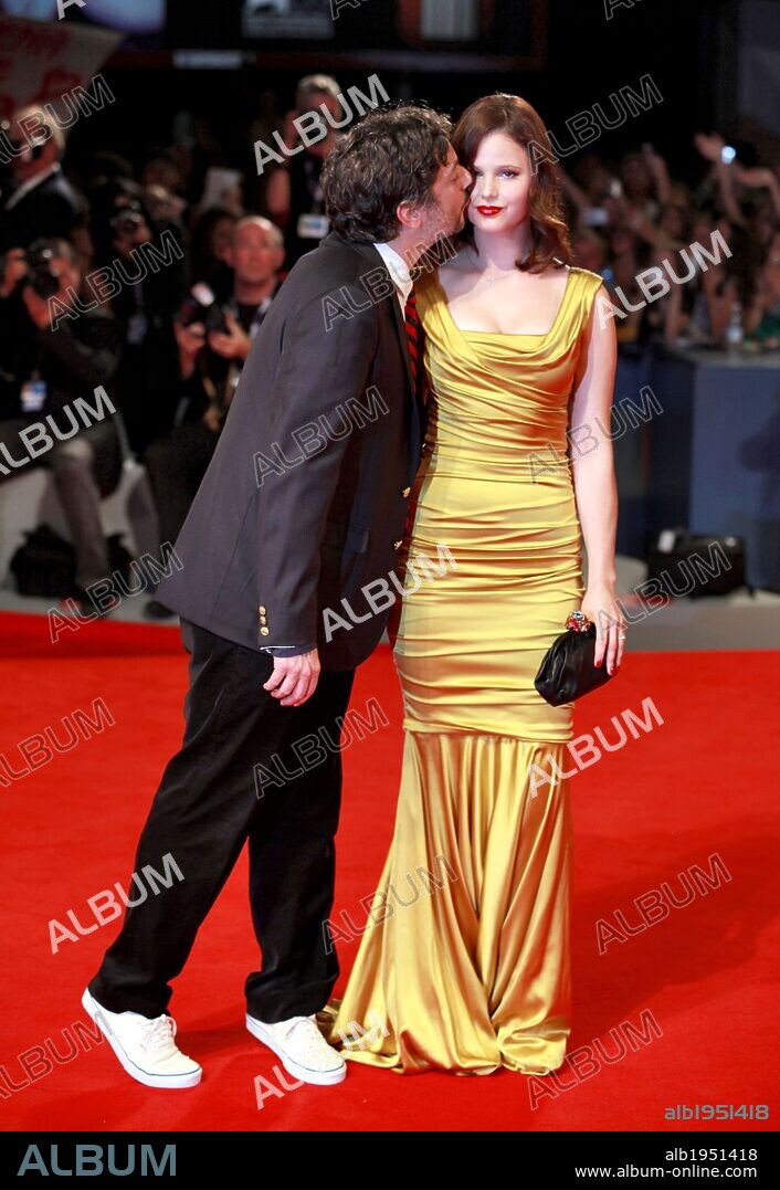 Sept. 6, 2012 - Venice, Italy - WWW.ACEPIXS.COM....US SALES ONLY....September 5, 2012, Venice, Italy.....Harmony Korine and Rachel Korine arriving at the premiere of 'Spring Breakers' on September 5, 2012 in Venice, Italy at the Venice Film Festival.........By Line: Famous/ACE Pictures....ACE Pictures, Inc..Tel: 646 769 0430..Email: info@acepixs.com. 06/09/2012