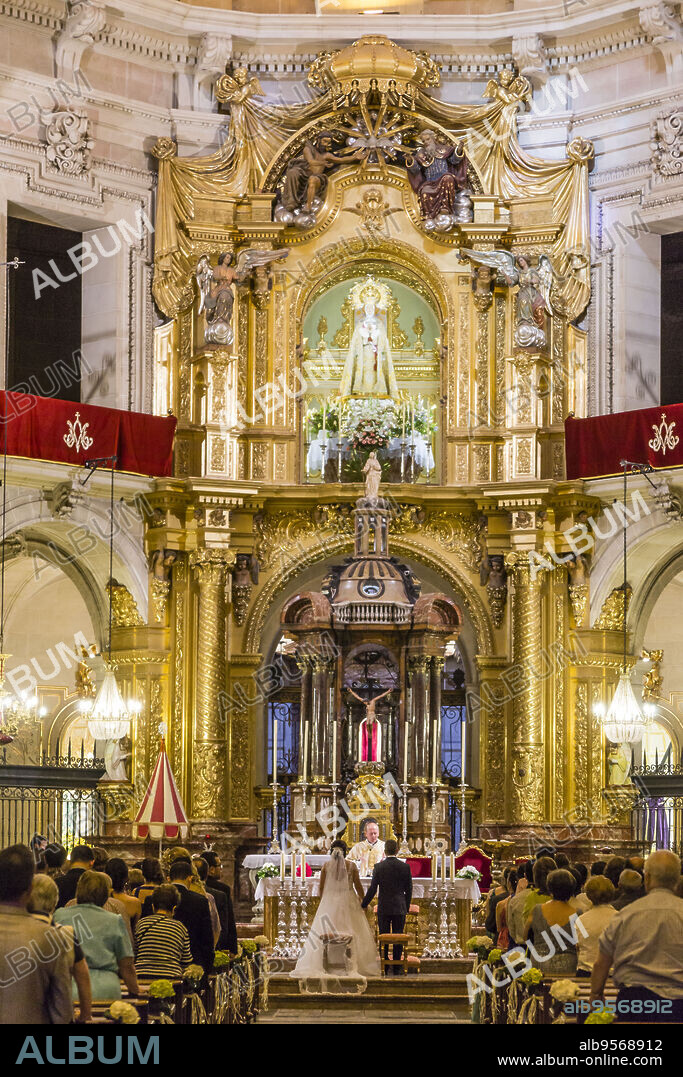 Basilica de Santa Maria, siglo XVII, ,barroco valenciano, Elche, Comunidad Valenciana.