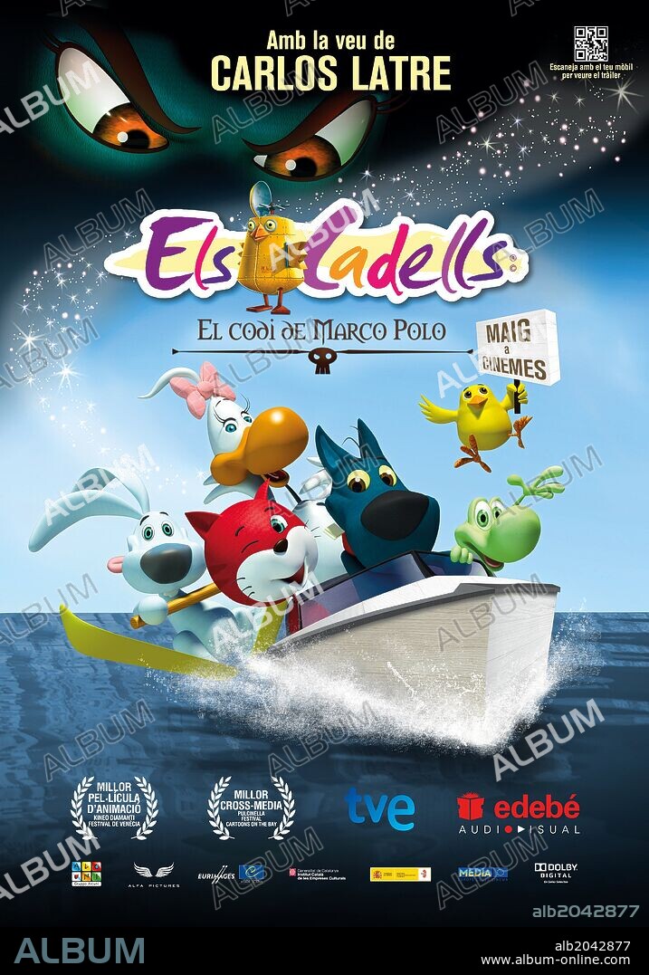 Poster de LOS CACHORROS Y EL CODIGO DE MARCO POLO, 2010 (CUCCIOLI: IL CODICE DI MARCO POLO), dirigida por SERGIO MANFIO. Copyright GRUPPO ALCUNI.