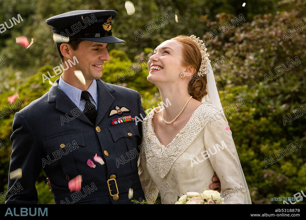 ELEANOR TOMLINSON and MATTHEW GOODE in ORDEAL BY INNOCENCE, 2018, directed by SANDRA GOLDBACHER. Copyright MAMMOTH SCREEN.