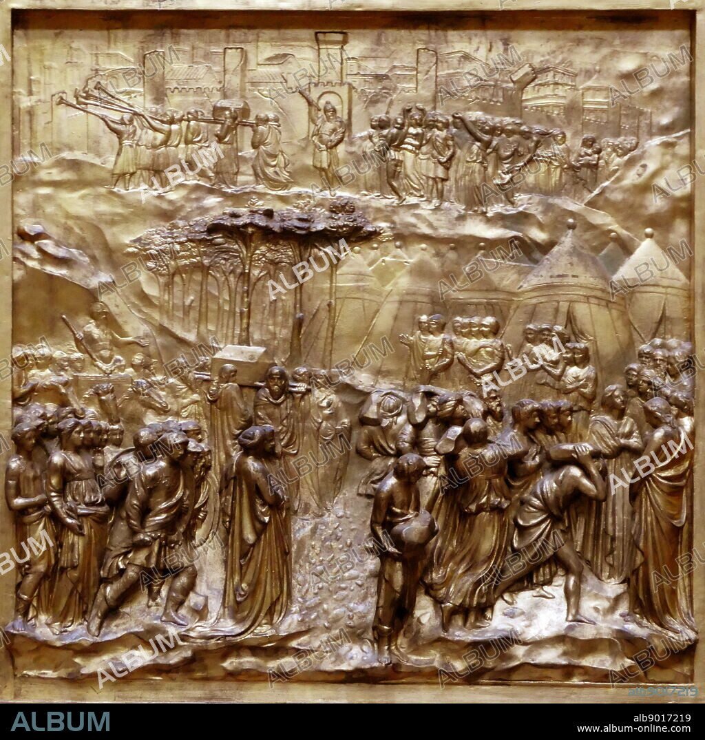Electrotype copy cast of the door of the Baptistery, Florence by Lorenzo Ghiberti originally made between 1425 and 1452.