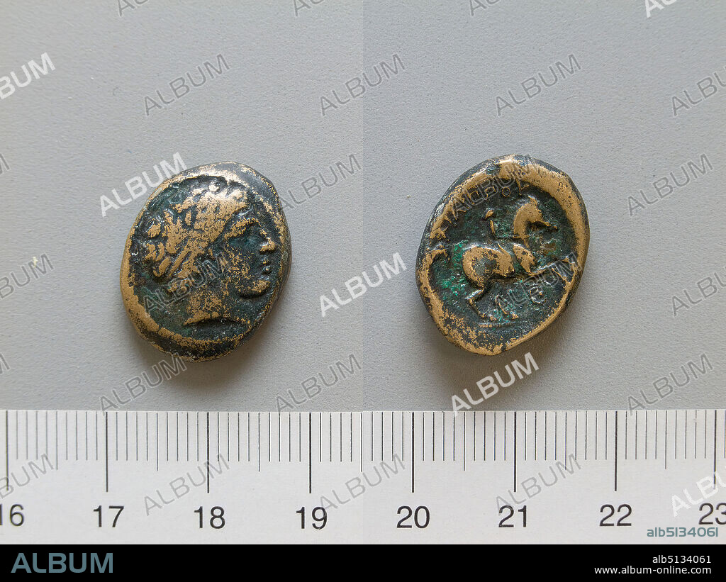 Ruler: Philip II, King of Macedonia, Greek, 382336 B.C., ruled 359336 B.C., Coin of Philip II, King of Macedonia, 359336 B.C., Bronze, 6.45 g, 5:00, 17.8 mm, Made in Greece, Greek, 4th century B.C., Numismatics.