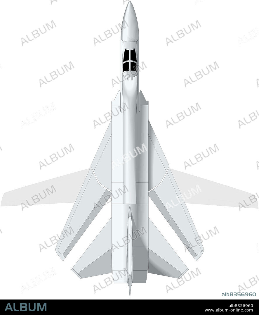 Arrow-shaped wing found on combat aircraft; the angle it forms with the fuselage can be changed in flight.