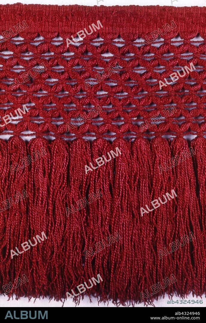 Fringe, 18th century, Possibly France, France, Silk, warp-faced plain weave with areas of simple alternating float weave with extended ground weft cut fringe, grouped and knotted, 92 × 14.8 cm (36 1/4 × 5 7/8 in.).