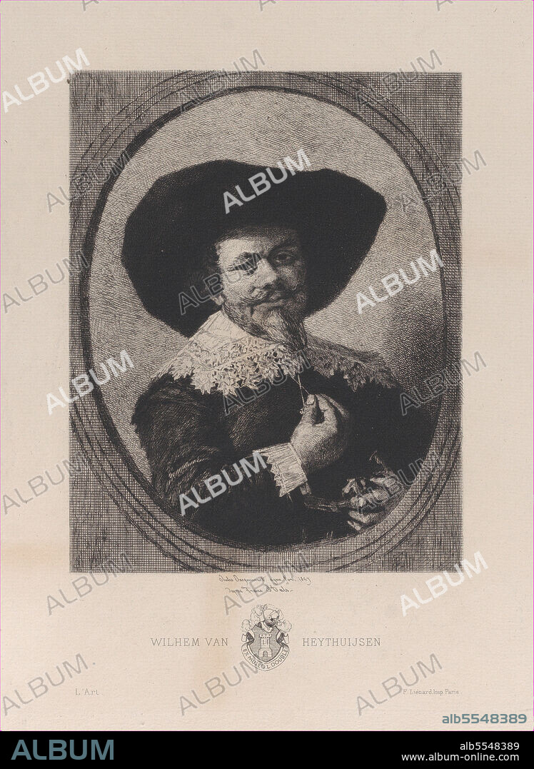 JULES-FERDINAND JACQUEMART. Portrait of Wilhem van Heythuijsen, after Frans Hals, 1869.