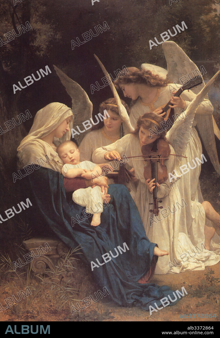 WILLIAM-ADOLPHE BOUGUEREAU. Song of the Angels.