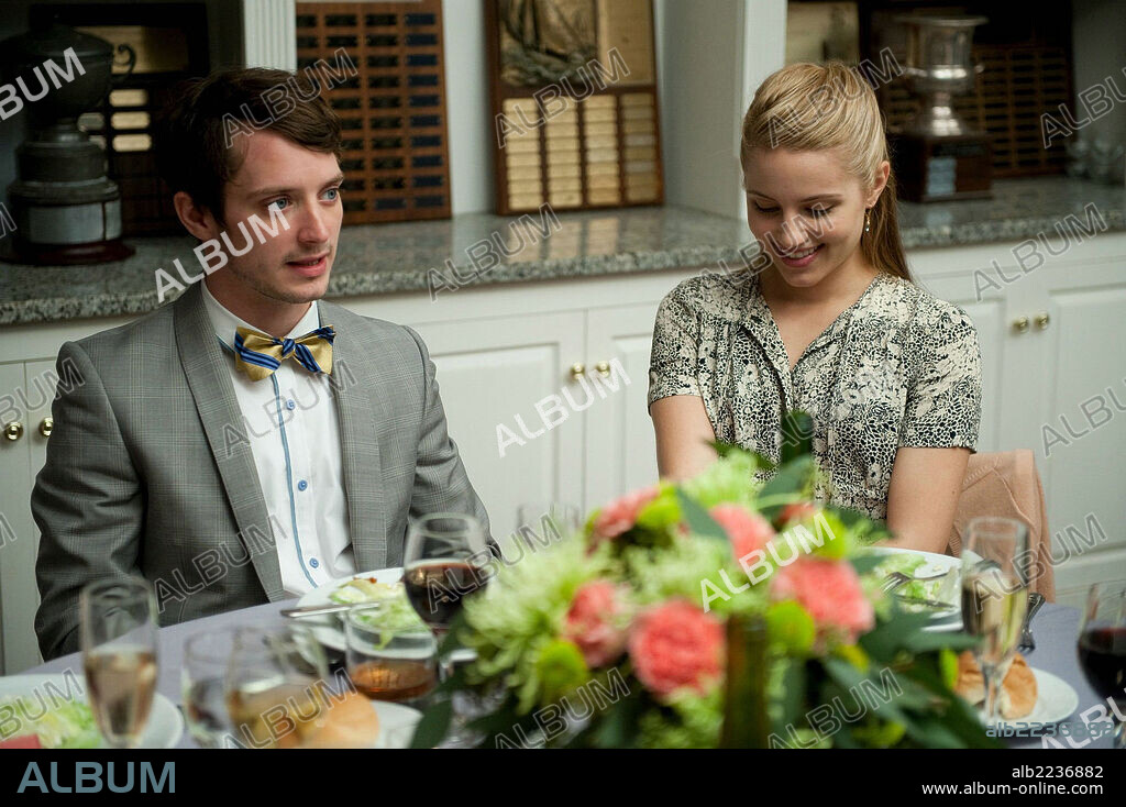 DIANNA AGRON, ELIJAH WOOD and ROBERT DOWNEY JR in THE ROMANTICS, 2010, directed by GALT NIEDEERHOFFER. Copyright BENAROYA PICTURES.