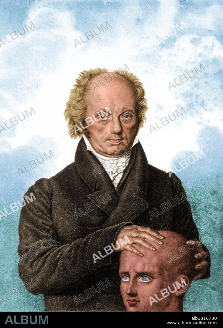 Franz Josef Gall (March 9, 1758 - August 22, 1828) was a neuroanatomist, physiologist, and founder of phrenology. His contributions to the field of neuropsychology were controversial at the time and now widely referred to as pseudoscience. Based on his early observations about the skull sizes and facial features of his classmates, Gall developed the theory of Organology and the method of Cranioscopy that would later be known as Phrenology. His version of Organology states that the mind is a collection of independent entities housed within the brain. Cranioscopy is a method to determine the personality and development of mental and moral faculties on the basis of the external shape of the skull. His study of phrenology helped establish psychology as a science, contributed to the emergence of the naturalistic approach to the study of man, and played an important part in the development of evolutionist theories, anthropology, and sociology. He died in 1828, at the age of 70.