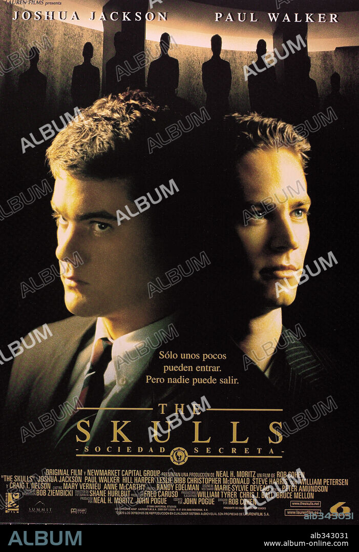 Poster de SKULLS: THE SKULLS: SOCIEDAD SECRETA, 2000 (THE SKULLS), dirigida por ROB COHEN. Copyright SUMMIT ENTERTAINMENT.