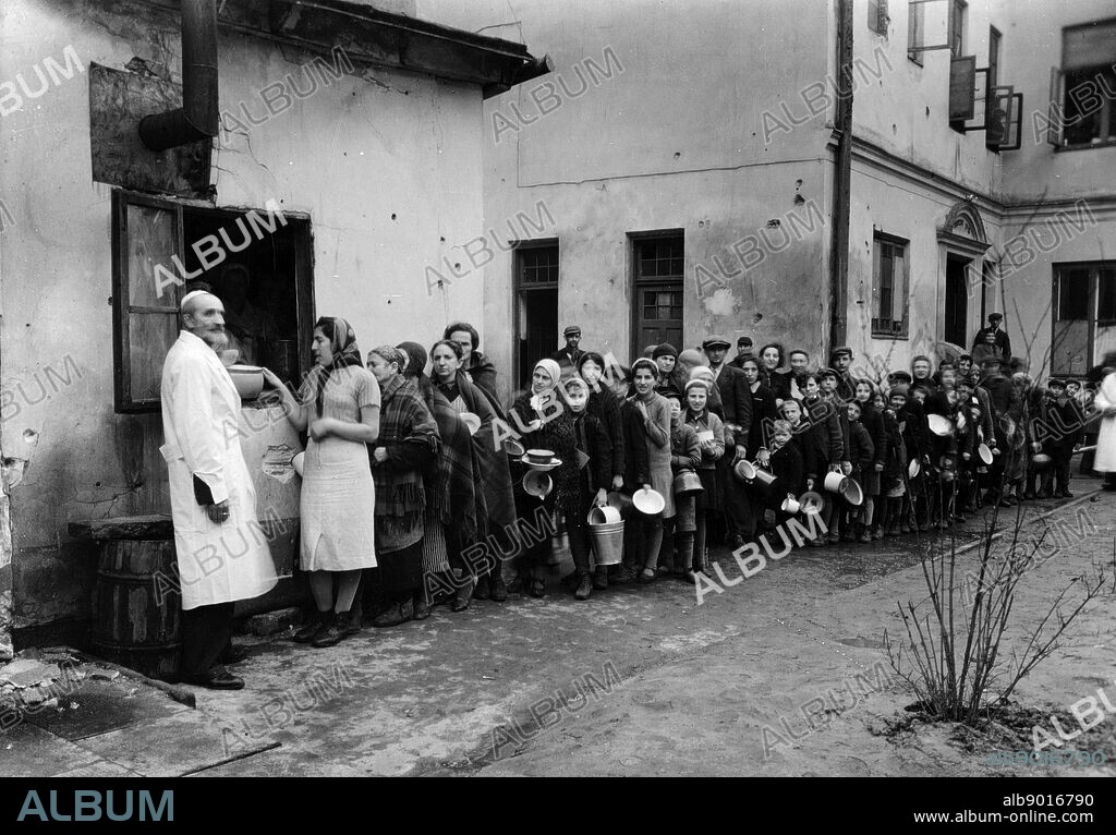 Warsaw Ghetto; the largest of the Nazi ghettos during World War II. It was established in November 1940 by the German authorities within the new General Government territory of occupied Poland. At its height, as many as 460,000 Jews were imprisoned there.