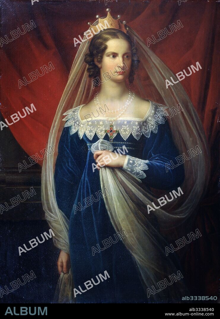 GERHARD VON KUGELGEN. Portrait of Princess Charlotte of Prussia (1798-1860).