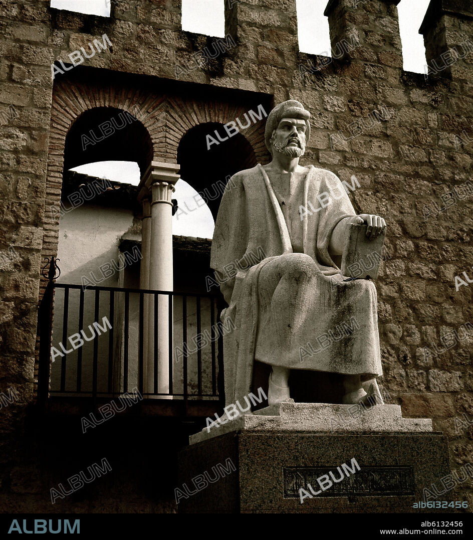 PABLO YUSTI. MONUMENTO A AVERROES - SIGLO XX - FOTO AÑOS 60.
