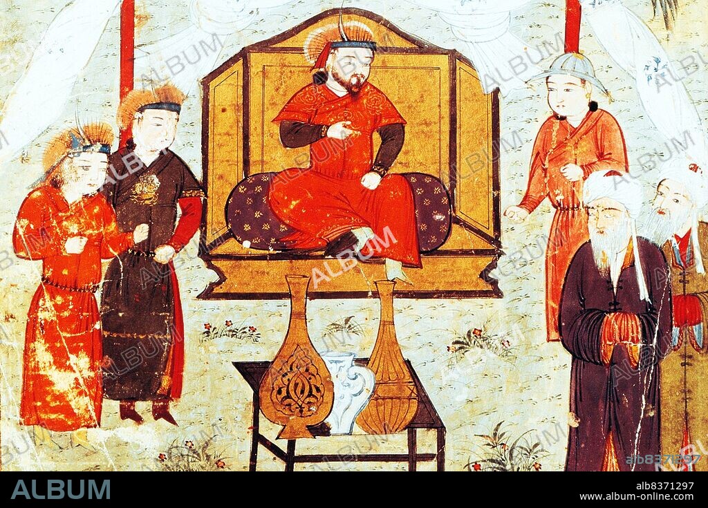Hulagu Khan, also known as Hulegu or Halaku (c. 1217 8 February 1265), was a Mongol ruler who conquered much of Southwest Asia. Son of Tolui and the Kerait princess Sorghaghtani Beki, he was a grandson of Genghis Khan, and the brother of Arik Boke, Mongke Khan and Kublai Khan.<br/><br/>. Hulagu's army greatly expanded the southwestern portion of the Mongol Empire, founding the Ilkhanate of Persia, a precursor to the eventual Safavid dynasty, and then the modern state of Iran.