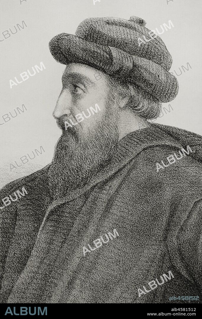 Nuño Núñez Rasura. Personaje legendario del Condado de Castilla, uno de los jueces de Castilla. Siglo IX. Dibujo por Llanta. Detalle. Litografía. Crónica General de España, Historia Ilustrada y Descriptiva de sus Provincias. Castilla-La Vieja,1870. Biblioteca Histórico Militar de Barcelona, Cataluña, España.