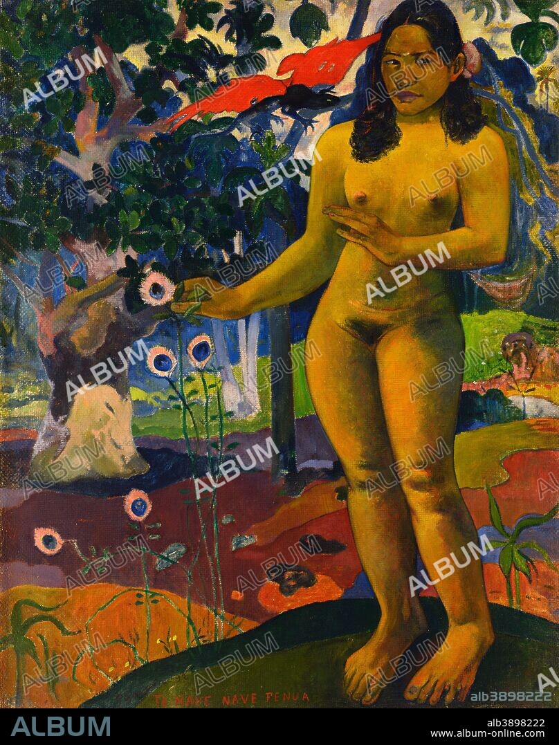 PAUL GAUGUIN. Te Nave Nave Fenua / The Delightful Land. Date/Period: 1892. Painting. Oil on canvas. Height: 91.3 cm (35.9 in); Width: 72.1 cm (28.3 in).