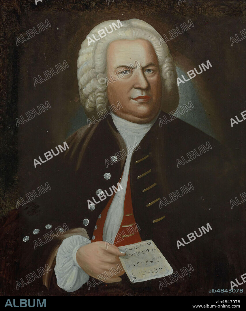 ELIAS GOTTLOB HAUSSMANN. Portrait of Johann Sebastian Bach.
