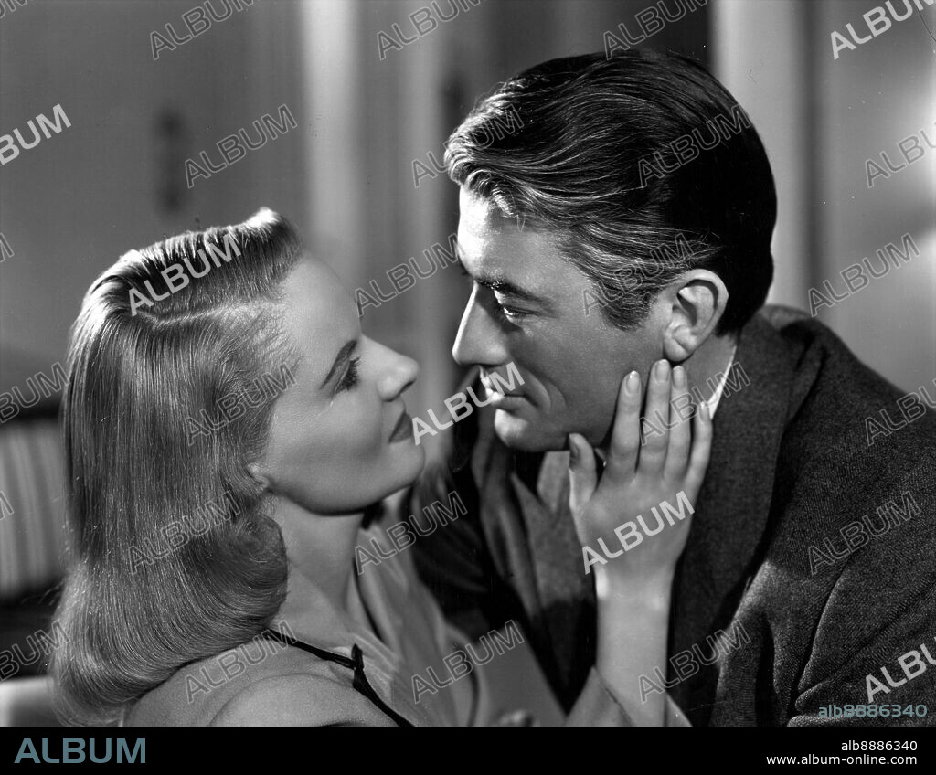 ANN TODD et GREGORY PECK dans THE PARADINE CASE, 1947, réalisé par ALFRED HITCHCOCK. Copyright SELZNICK INTERNATIONAL/ASSOC ARTISTS.