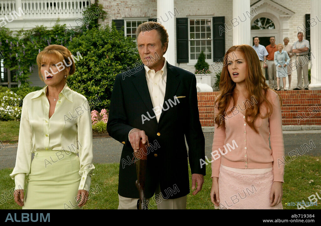 CHRISTOPHER WALKEN, ISLA FISHER and JANE SEYMOUR in THE WEDDING CRASHERS, 2005, directed by DAVID DOBKIN. Copyright NEW LINE CINEMA / CARTWRIGHT, RICHARD.