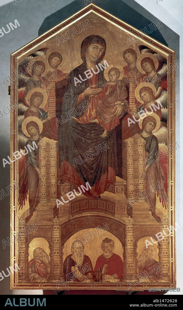 Cimabue (c.1240-1302). Florentine painter. Maesta, 1280-1285. Uffizi Gallery. Florence. Italy.
