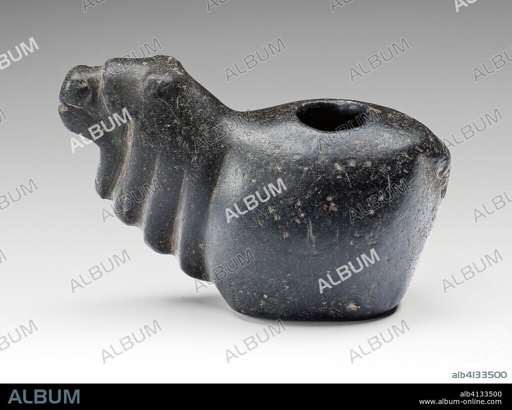 Offering Vessel in the Form of an Alpaca. Inca; Probably vicinity of Cuzco, Peru. Date: 1450-1532. Dimensions: 9.8 × 14.9 cm (3 7/8 × 5 7/8 in.). Stone. Origin: Cuzco.