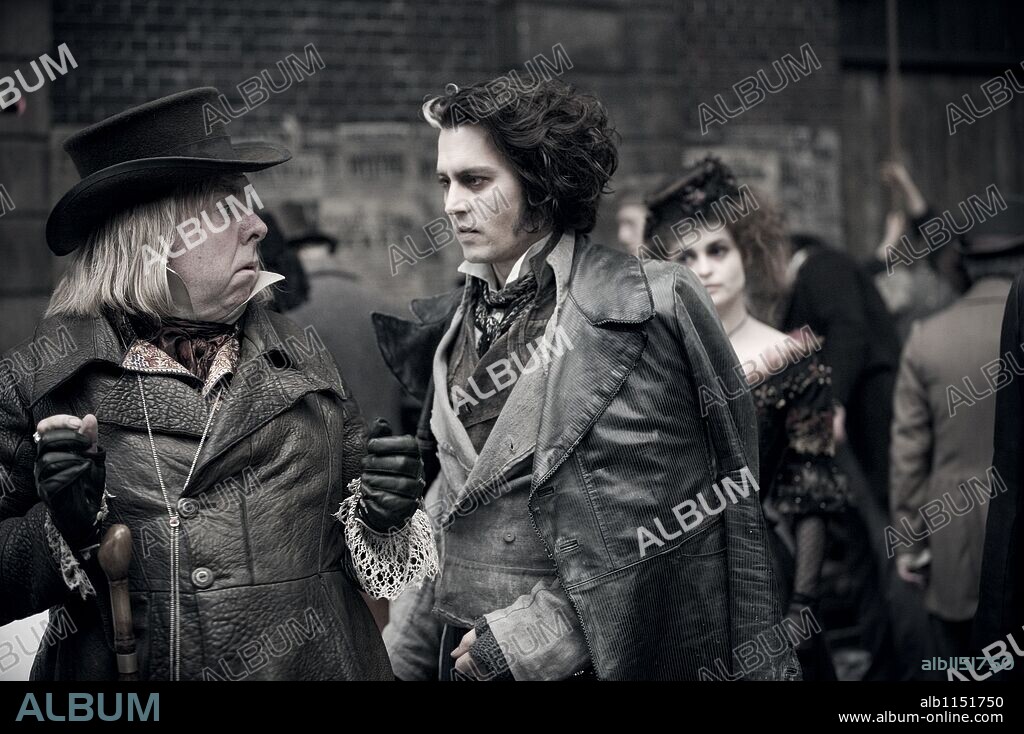 JOHNNY DEPP and TIMOTHY SPALL in SWEENEY TODD: THE DEMON BARBER OF FLEET STREET, 2007 (SWEENEY TODD: THE SWEENEY TODD: DEMON BARBER OF FLEET STREET), directed by TIM BURTON. Copyright DREAMWORKS SKG/MACDONALD/PARKES PROD./WARNER BROS. PICTURES.