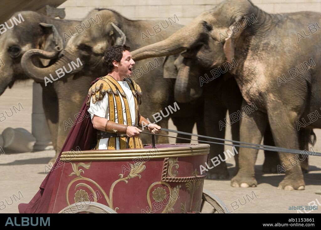 ADAM SANDLER en MÁS ALLÁ DE LOS SUEÑOS, 2008 (BEDTIME STORIES), dirigida por ADAM SHANKMAN. Copyright WALT DISNEY PICTURES / BENNETT, TRACY.