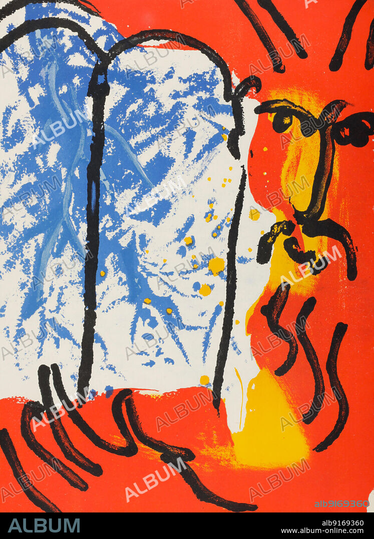 MARC CHAGALL. Moses, from: La Bible.