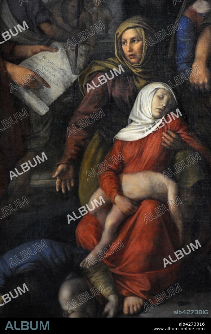 Wojciech Stattler (1800-1875). Polish painter. The Maccabees, 1830-1842. Detail. 19th Century Polish Art Gallery (Sukiennice Museum). National Museum of Krakow. Poland.