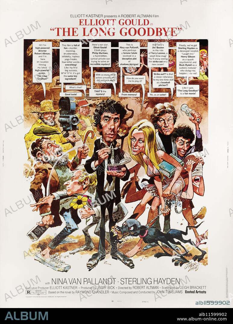JACK DAVIS. Movie poster "The Long Goodbye" by Robert Altman.