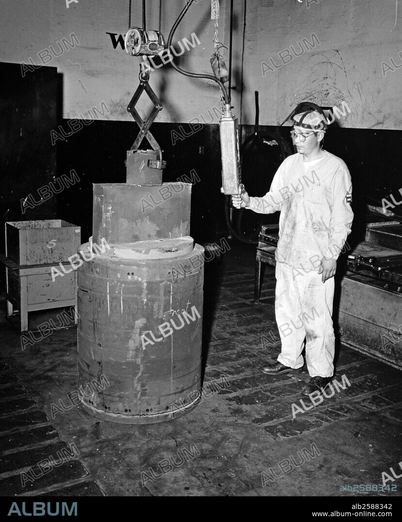 Depleted uranium ingot foundry at Rocky Flats Plant, Non-Nuclear Production Facility, Golden, Jefferson County, Colorado. Photo by: .