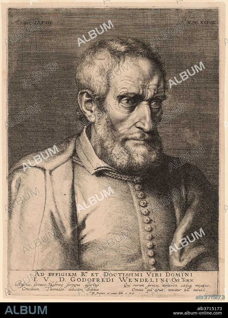 PHILIP FRUYTIERS. Godefroy Wendelin. Dated: 1648. Dimensions: plate: 25.6 x 18.9 cm (10 1/16 x 7 7/16 in.)  sheet: 26.4 x 20.2 cm (10 3/8 x 7 15/16 in.). Medium: etching and engraving on laid paper.