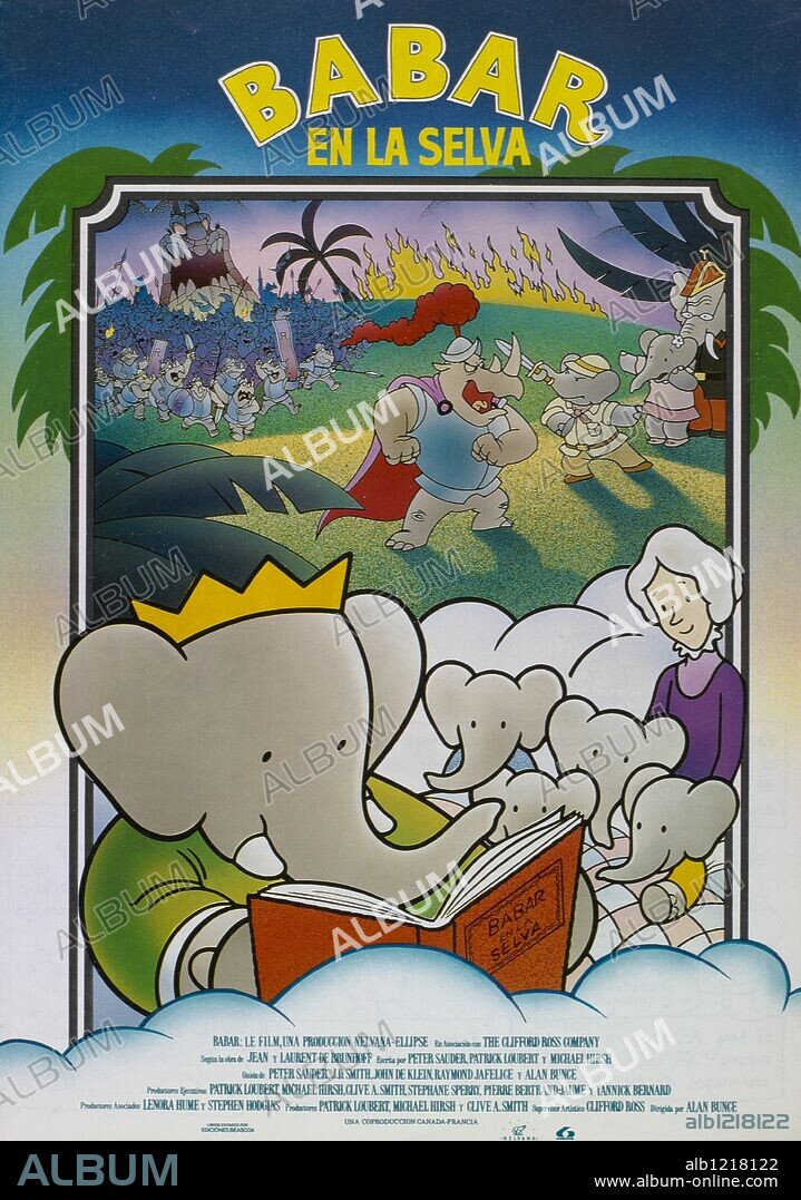 Poster of BABAR: THE MOVIE, 1989, directed by ALAN BUNCE. Copyright NELVANA.