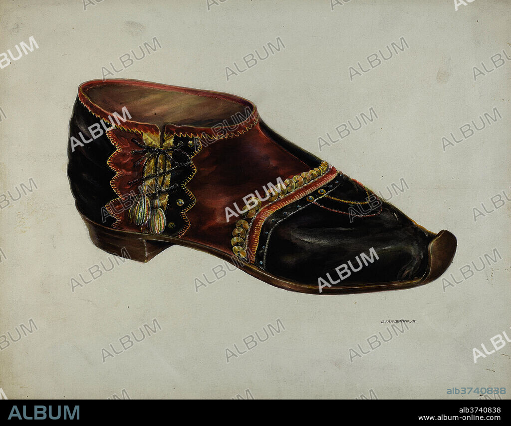 GERALD TRANSPOTA. Velvet Shoe. Dated: c. 1937. Dimensions: overall: 28 x 35.7 cm (11 x 14 1/16 in.). Medium: watercolor and graphite on paper.