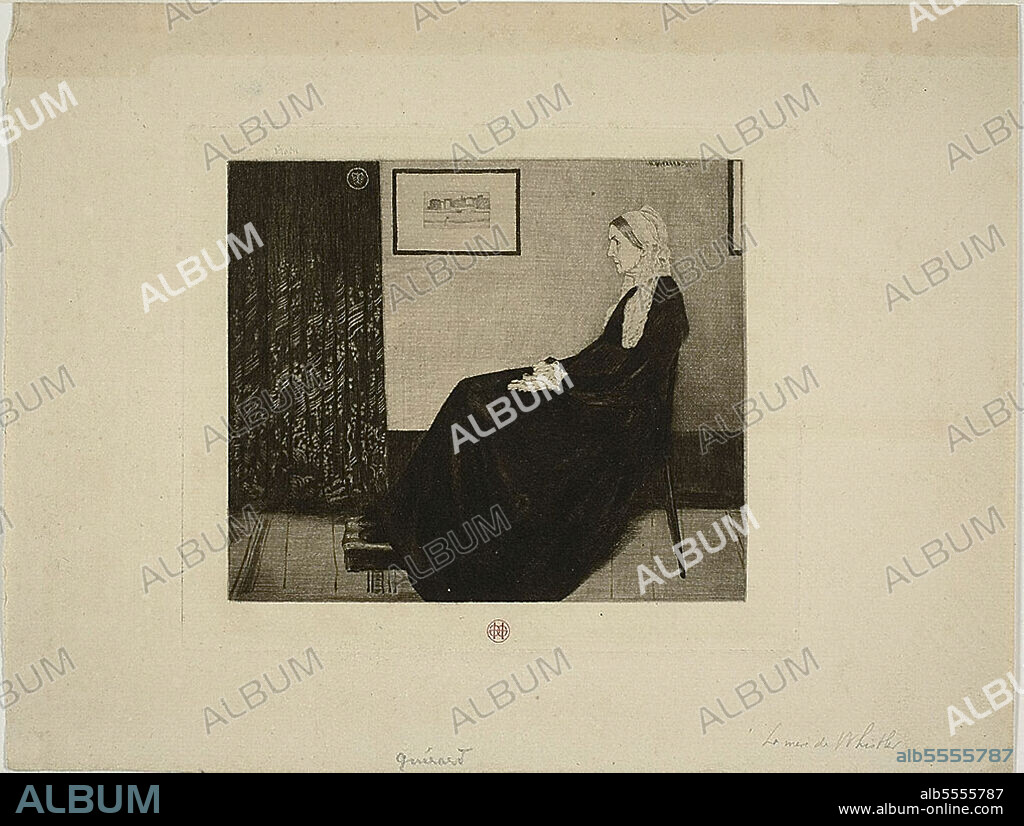 HENRI-CHARLES GUéRARD. Whistler's Mother, after Whistler, c. 1883.