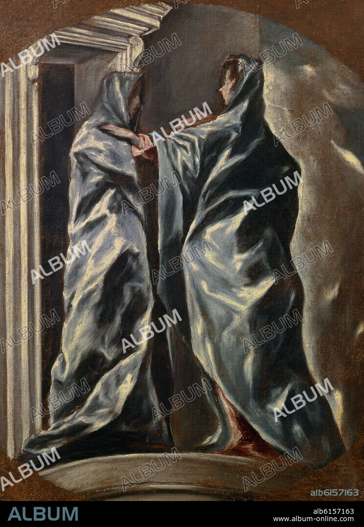 EL GRECO. Spanish school. The Visitation. c.1607-1614. Washington, Dumbarton collection.