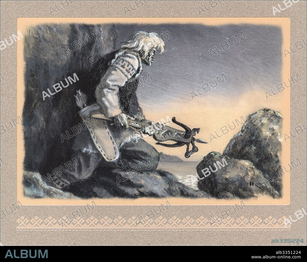 NIKOLAI MIKHAYLOVICH KOCHERGIN. Illustration to the national epic Kalevala.