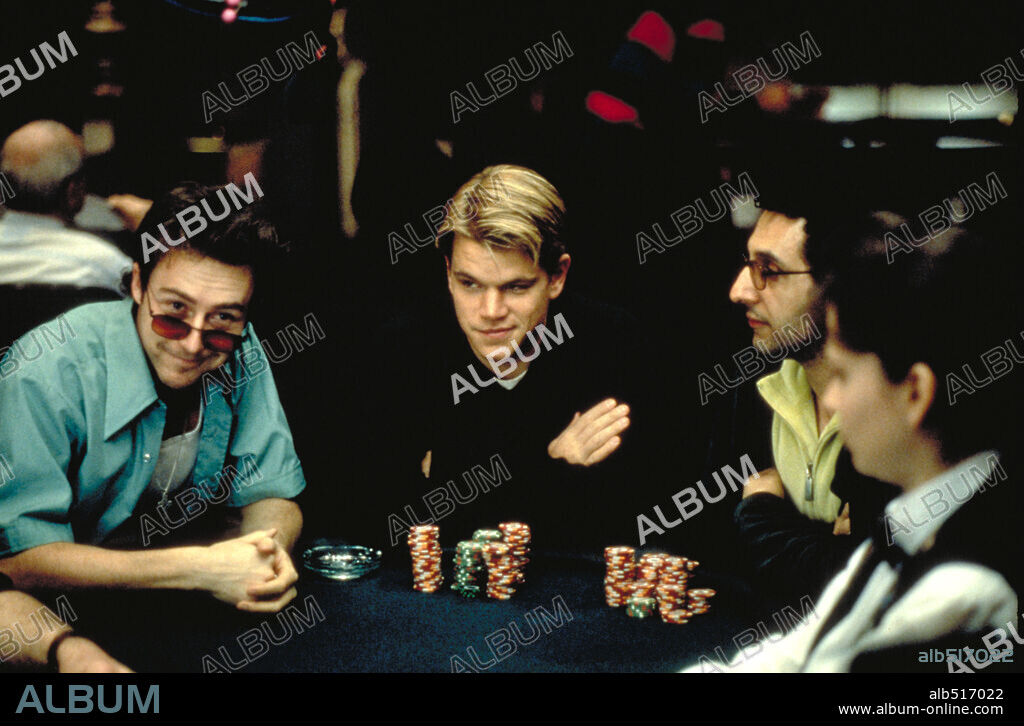 EDWARD NORTON and MATT DAMON in ROUNDERS, 1998, directed by JOHN DAHL. Copyright MIRAMAX.